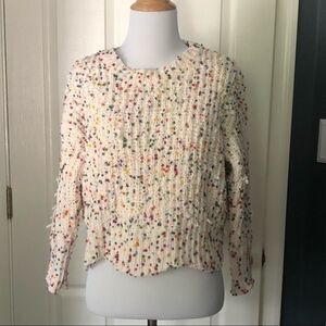 Alpha & Omega Chenille Sprinkle Crop Sweater